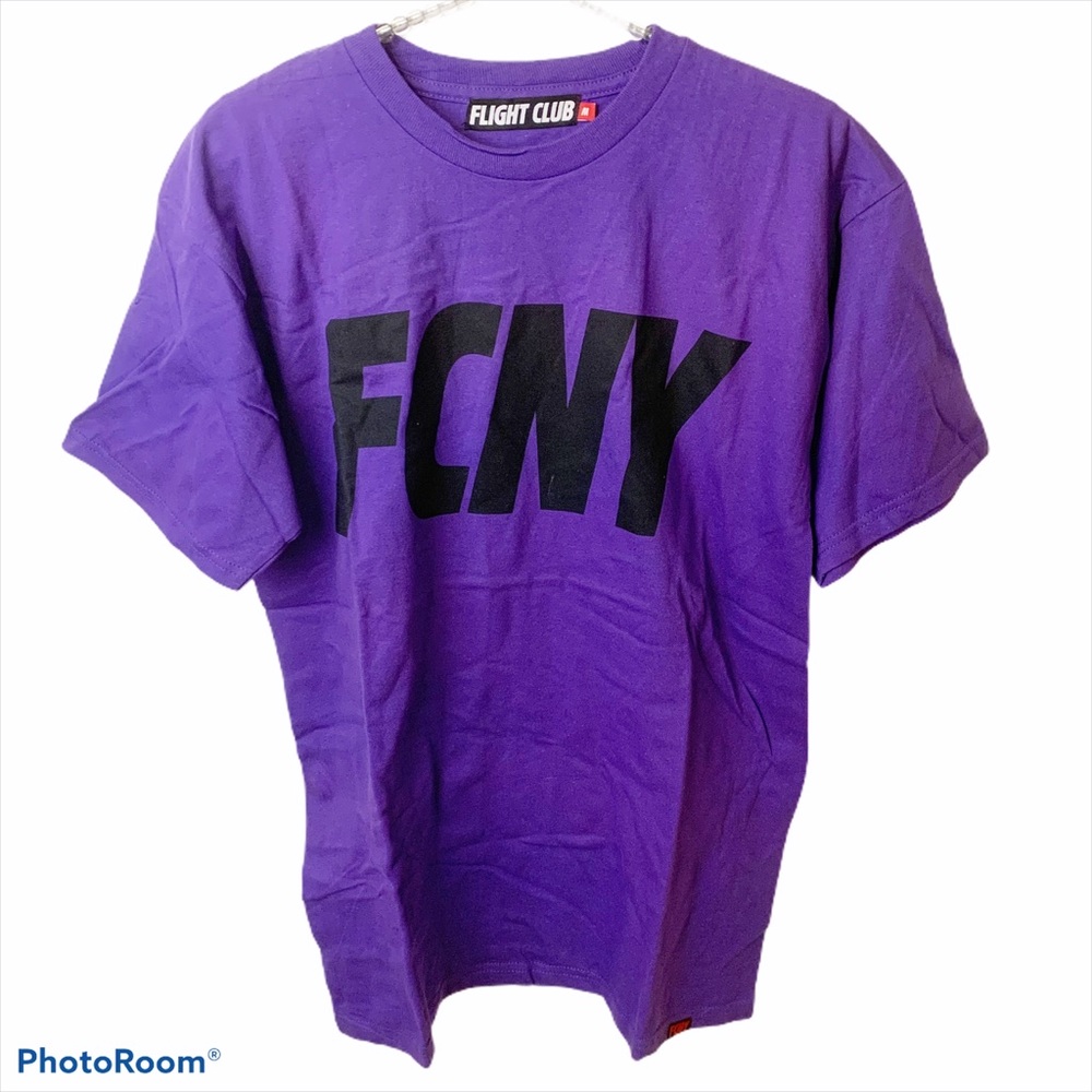 Flight Club Size Medium‎ FCNY Mens Purple Crewneck T-Shirt